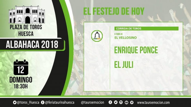 CARTEL DE HOY HUESCA 12 AGOSTO