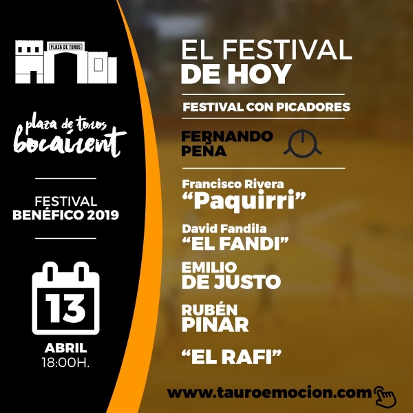 FESTEJO DE HOY BOCAIRENT