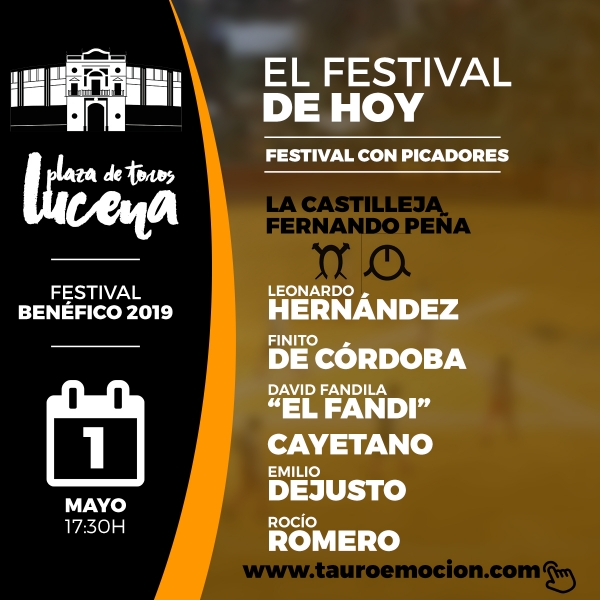 FESTEJO DE HOY LUCENA