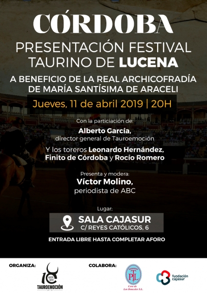 PRESENTACIÓN FESTIVAL LUCENA EN CÓRDOBA