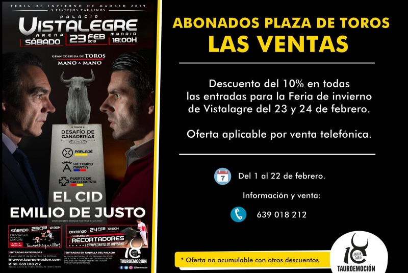 PROMOCIÓN VISTALEGRE ABONADOS VENTAS